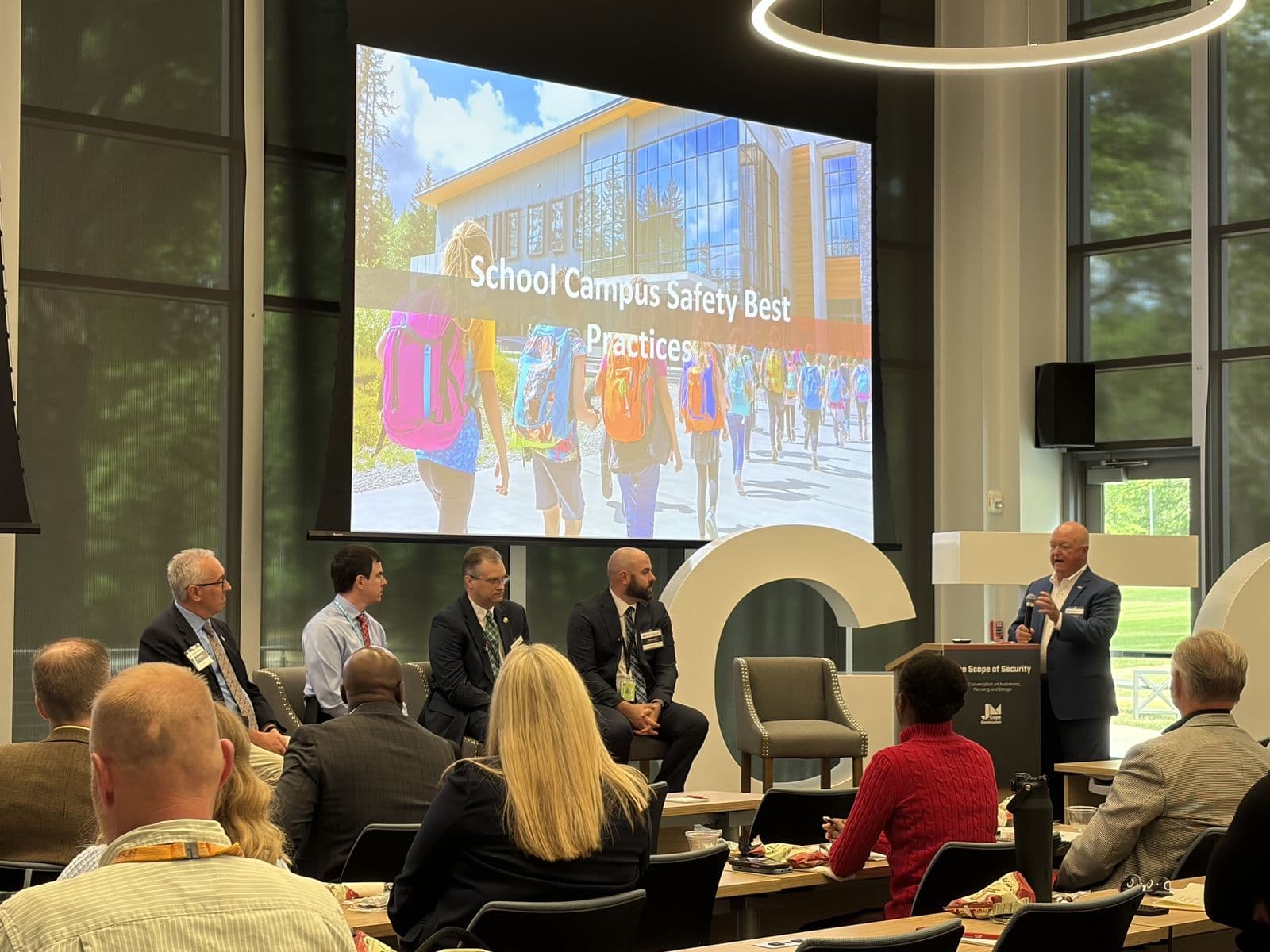 A panel discussion on school campus safety best practices.